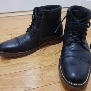 Men's Size 12 Warfield & Grand Black Rugged Boots